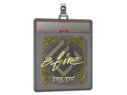 Sticker Slab | efire (Gold) | Austin 2025