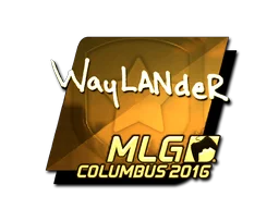 Sticker | wayLander (Gold) | MLG Columbus 2016