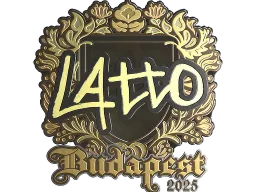 Sticker | latto (Gold) | Budapest 2025