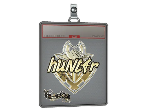 Sticker Slab | huNter- (Gold) | Paris 2023