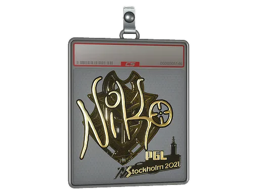 Sticker Slab | NiKo (Gold) | Stockholm 2021