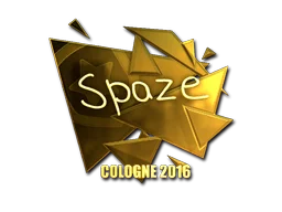 Sticker | spaze (Gold) | Cologne 2016