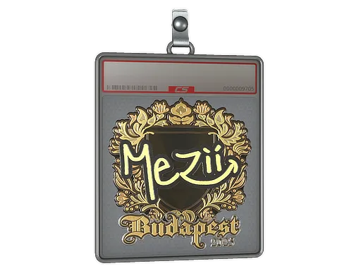 Sticker Slab | mezii (Gold) | Budapest 2025
