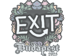 Sticker | exit | Budapest 2025