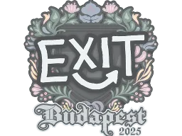 Sticker | exit | Budapest 2025