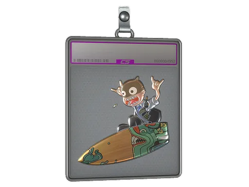 Sticker Slab | Fire Serpent Surf K (Foil)