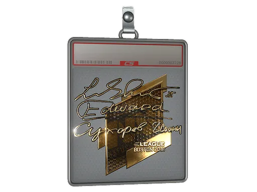 Sticker Slab | Edward (Gold) | Boston 2018