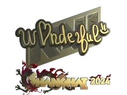 Sticker | w0nderful (Gold) | Shanghai 2024
