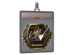 Sticker Slab | flusha (Gold) | London 2018