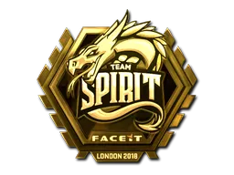 Sticker | Team Spirit (Gold) | London 2018