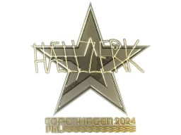 Sticker | hallzerk (Gold) | Copenhagen 2024