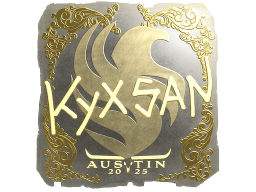 Sticker | kyxsan (Gold) | Austin 2025