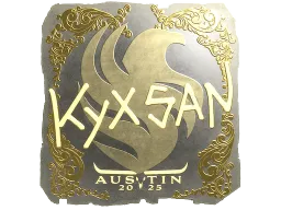 Sticker | kyxsan (Gold) | Austin 2025