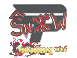 Sticker | snow (Glitter) | Shanghai 2024