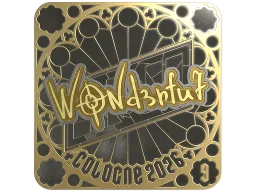 Sticker | w0nderful (Gold, Ranked) | Cologne 2026
