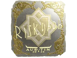Sticker | riskyb0b (Gold) | Austin 2025