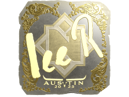 Sticker | 1eeR (Gold) | Austin 2025