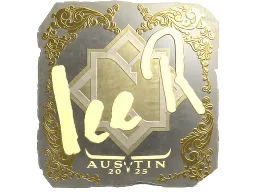 Sticker | 1eeR (Gold) | Austin 2025