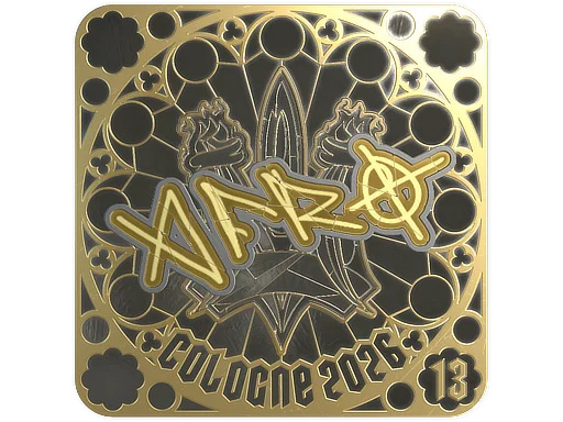 Sticker | afro (Gold, Ranked) | Cologne 2026