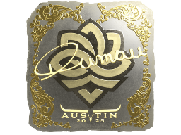 Sticker | dumau (Gold) | Austin 2025