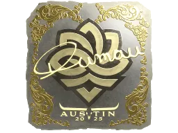 Sticker | dumau (Gold) | Austin 2025