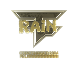 Sticker | rain (Gold) | Copenhagen 2024