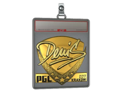 Sticker Slab | denis (Gold) | Krakow 2017