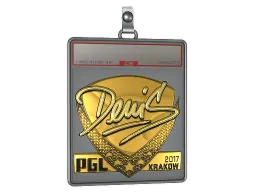 Sticker Slab | denis (Gold) | Krakow 2017