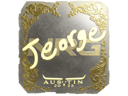 Sticker | jeorge (Gold) | Austin 2025