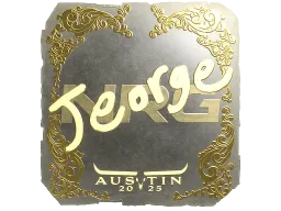 Sticker | jeorge (Gold) | Austin 2025