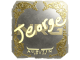 Sticker | jeorge (Gold) | Austin 2025