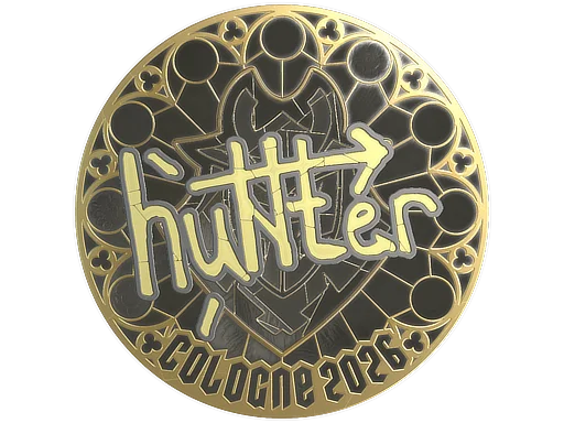 Sticker | huNter- (Gold) | Cologne 2026