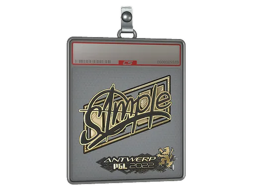 Sticker Slab | s1mple (Gold) | Antwerp 2022