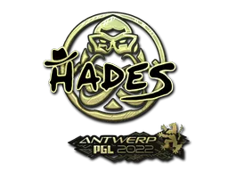 Sticker | hades (Gold) | Antwerp 2022