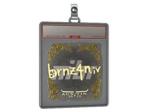 Sticker Slab | brnz4n (Gold) | Austin 2025