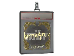 Sticker Slab | brnz4n (Gold) | Austin 2025