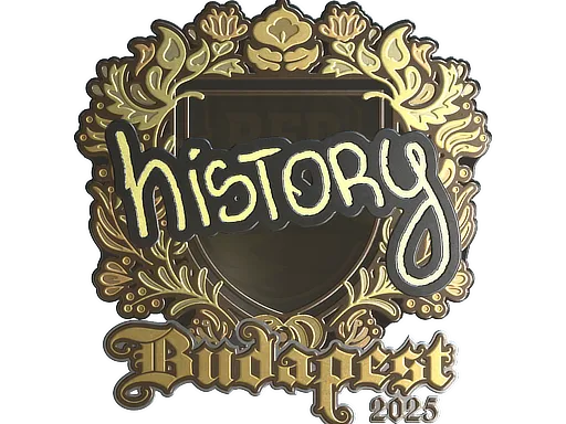 Sticker | History (Gold) | Budapest 2025