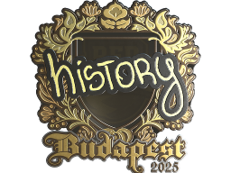 Sticker | History (Gold) | Budapest 2025