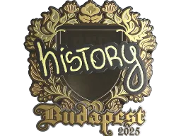 Sticker | History (Gold) | Budapest 2025
