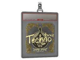 Sticker Slab | Techno4K (Gold) | Austin 2025