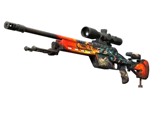StatTrak™ SSG 08 | Dragonfire (Factory New)