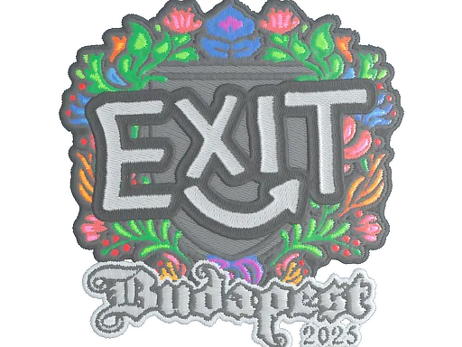 Sticker | exit (Embroidered) | Budapest 2025