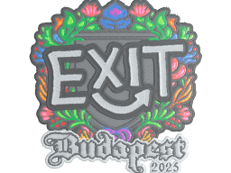 Sticker | exit (Embroidered) | Budapest 2025