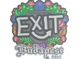 Sticker | exit (Embroidered) | Budapest 2025