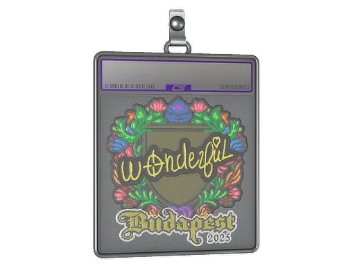Sticker Slab | w0nderful (Embroidered) | Budapest 2025