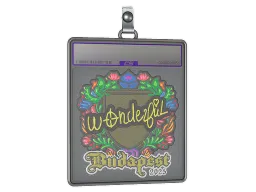 Sticker Slab | w0nderful (Embroidered) | Budapest 2025