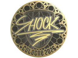 Sticker | SHOCK (Gold) | Cologne 2026
