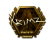 Sticker | KRIMZ (Gold) | London 2018