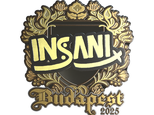 Sticker | insani (Gold) | Budapest 2025