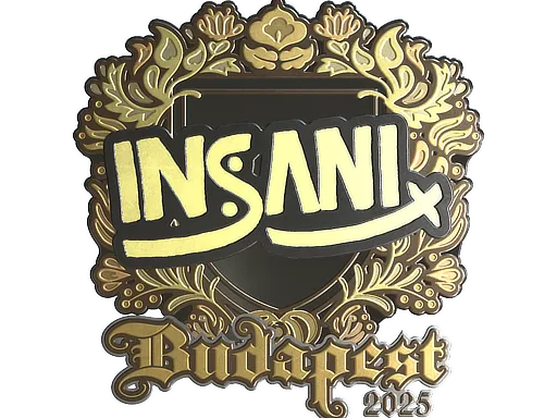 Sticker | insani (Gold) | Budapest 2025